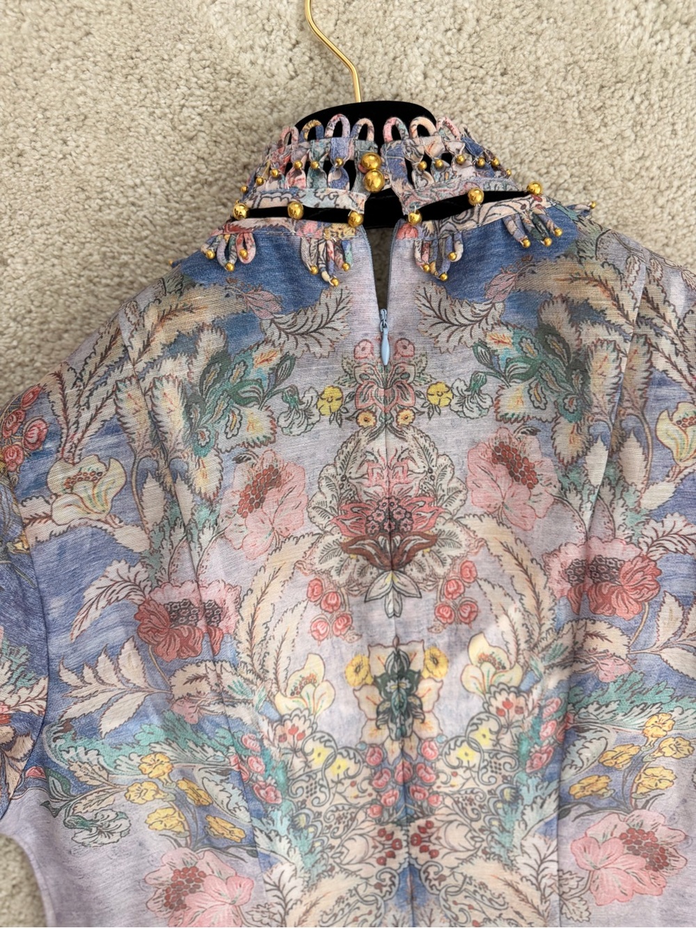 Sale‼️ Zimmer man Rebellion beaded Floral Midi Dress - Picture 11 of 15